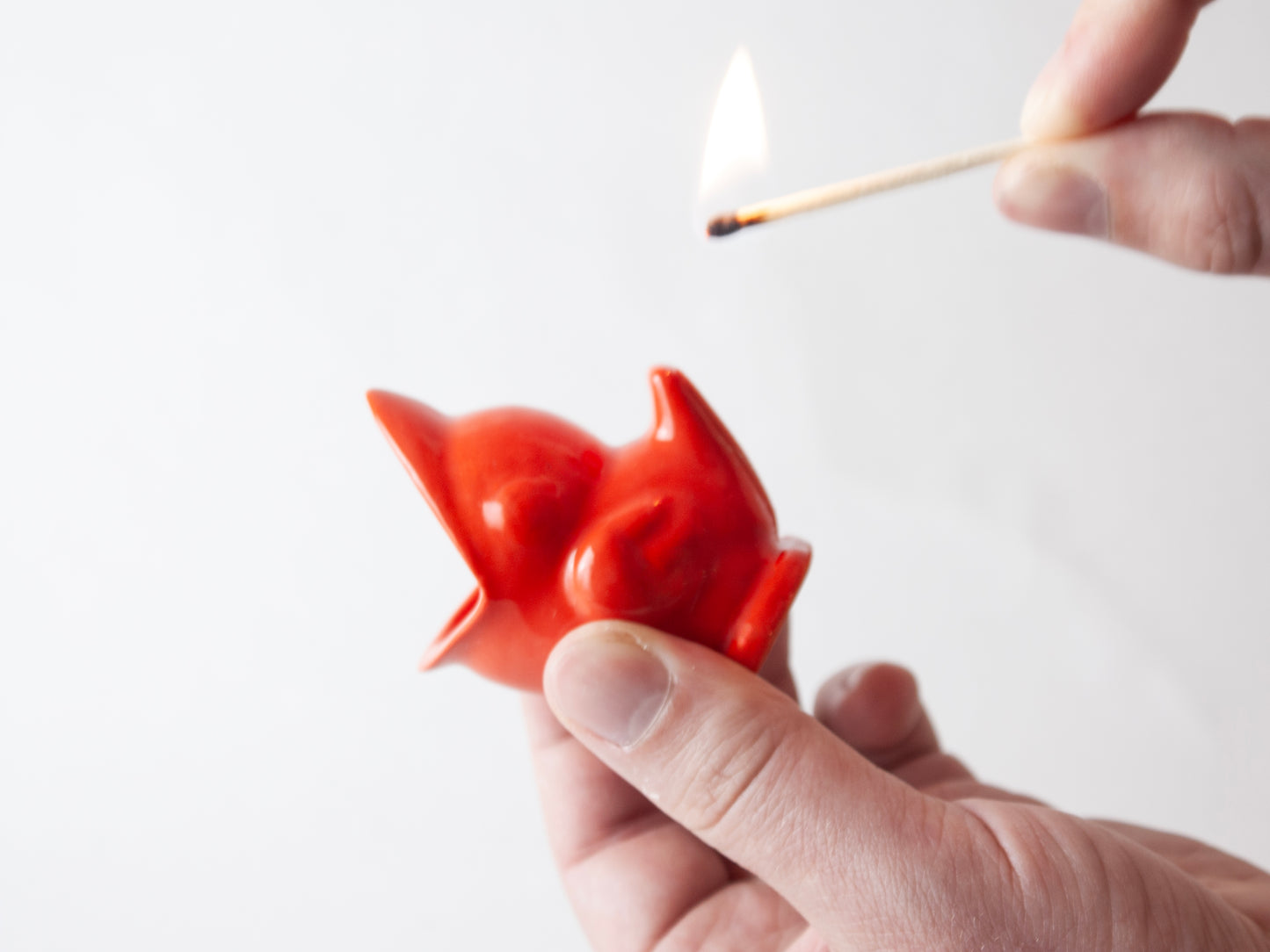 Bird Match Holder – Red Gloss