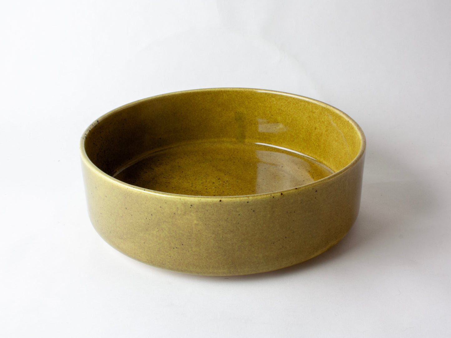 Flat Serving Bowl – Olive