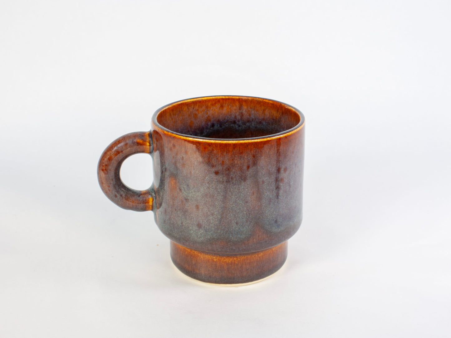Stackable Mug Round Handle – Bronze Crackle