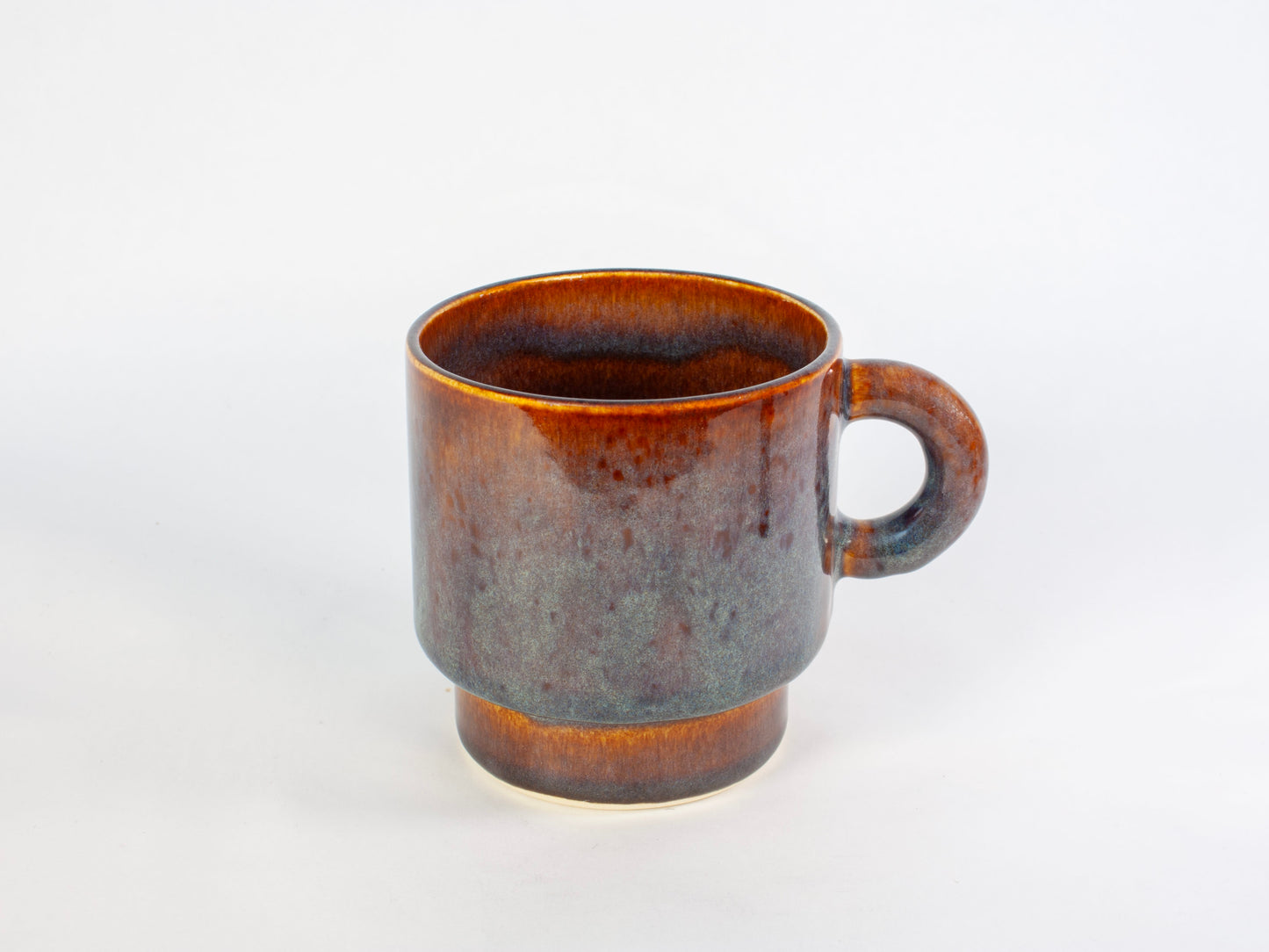 Stackable Mug Round Handle – Bronze Crackle