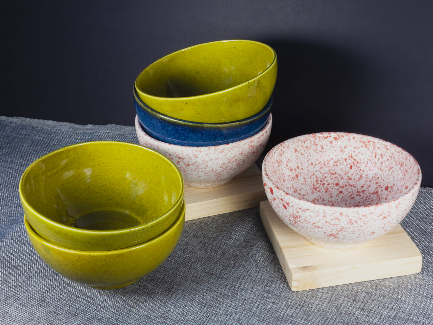 Small Serving Bowl – Strawberry Splatter