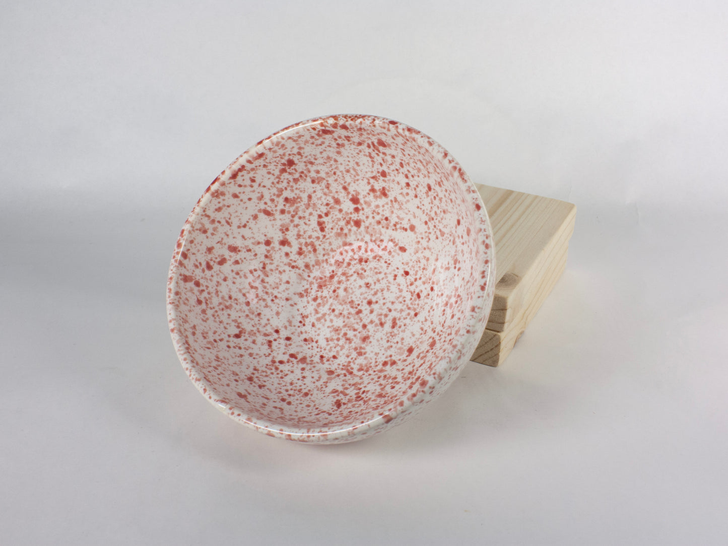 Small Serving Bowl – Strawberry Splatter