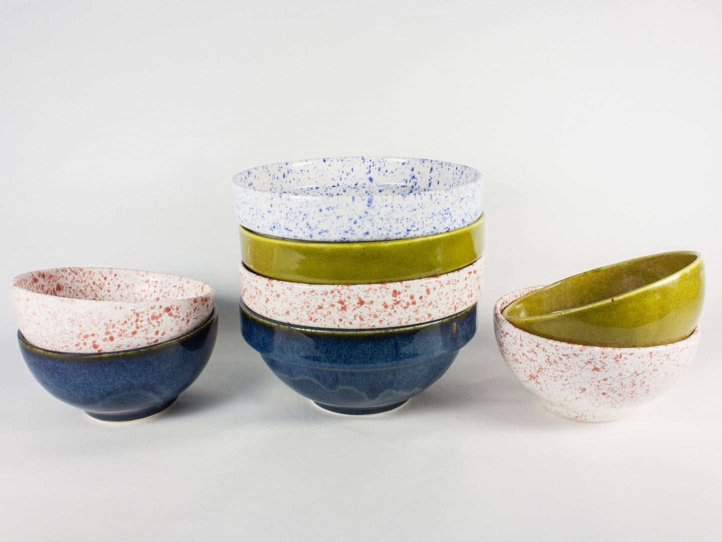 Soup Bowl – Blue Splatter