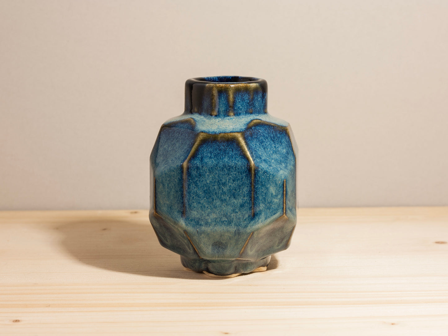 Small Geo Vase – Cerulean