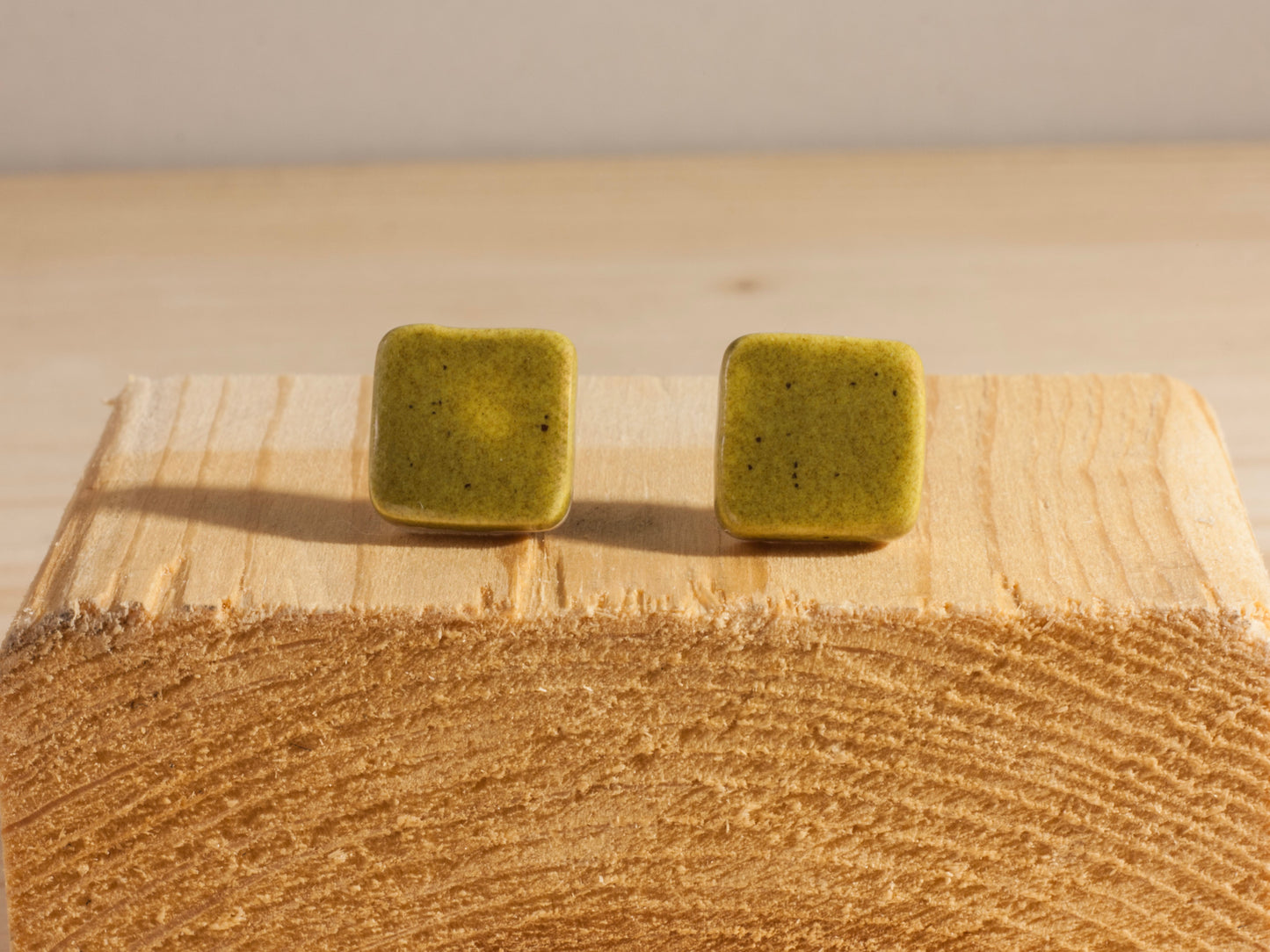 Chunky Studs – Squares – Olive