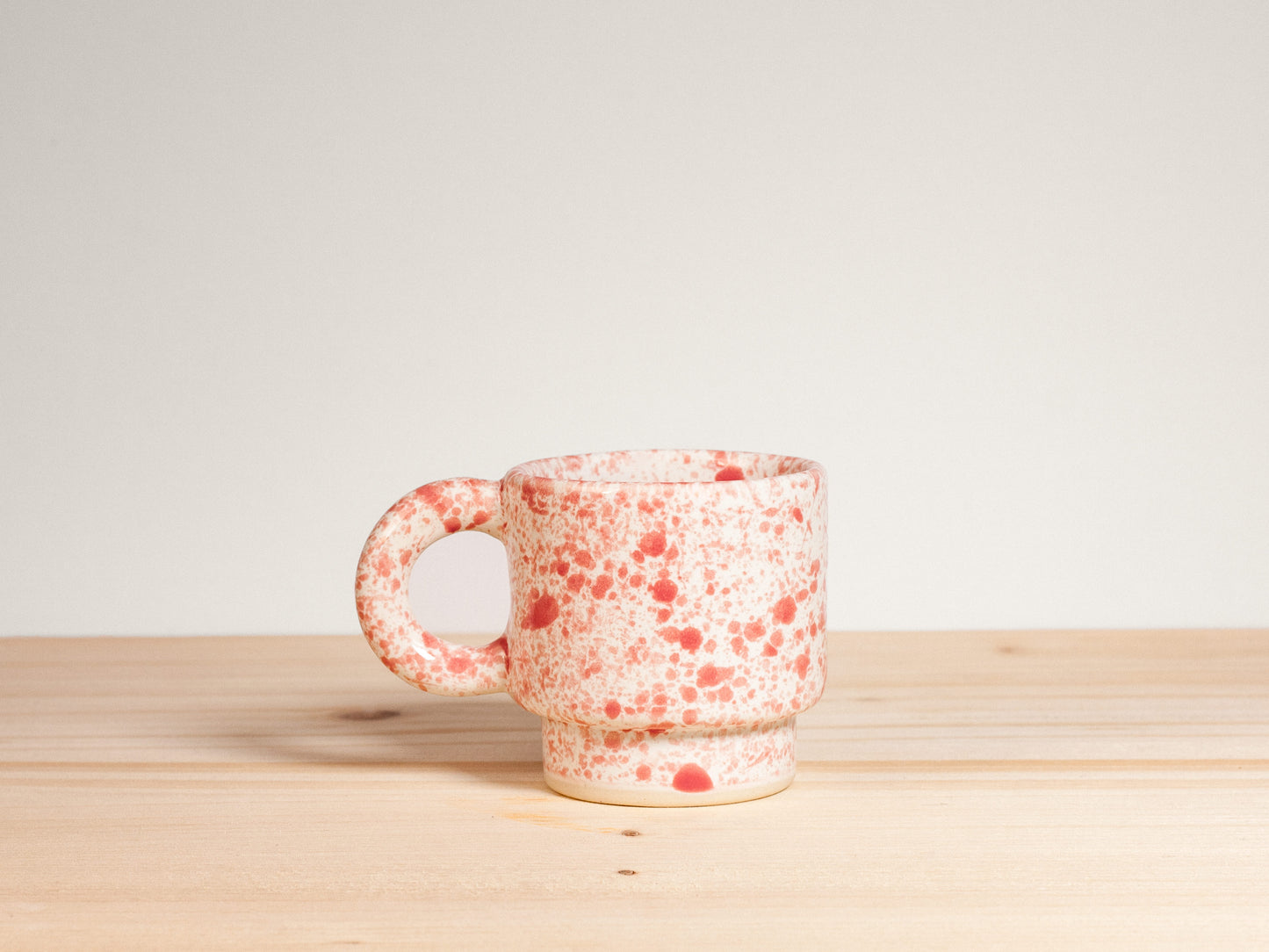 Espresso Mug – Stackable – Strawberry Splatter