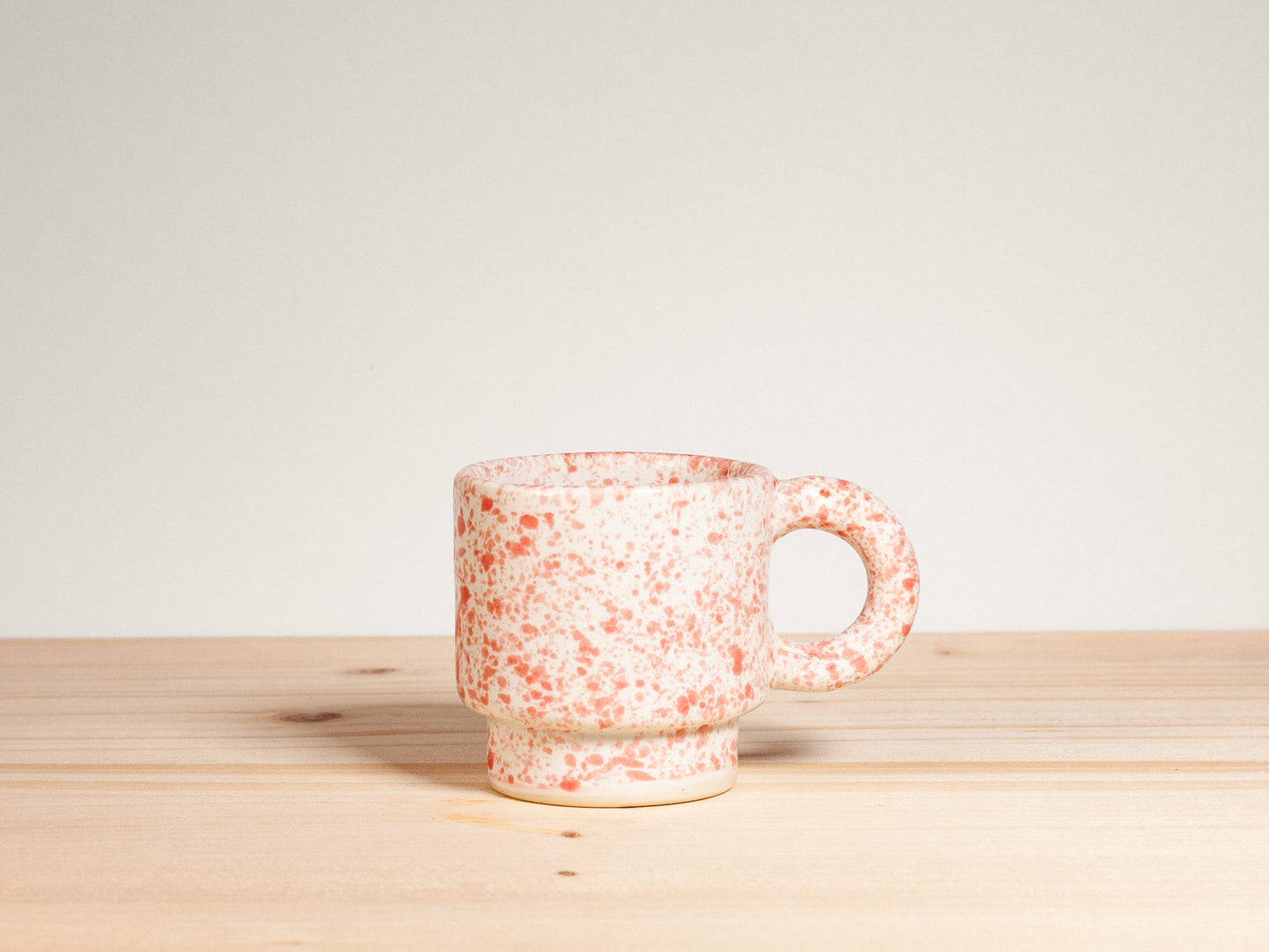 Espresso Mug – Stackable – Strawberry Splatter