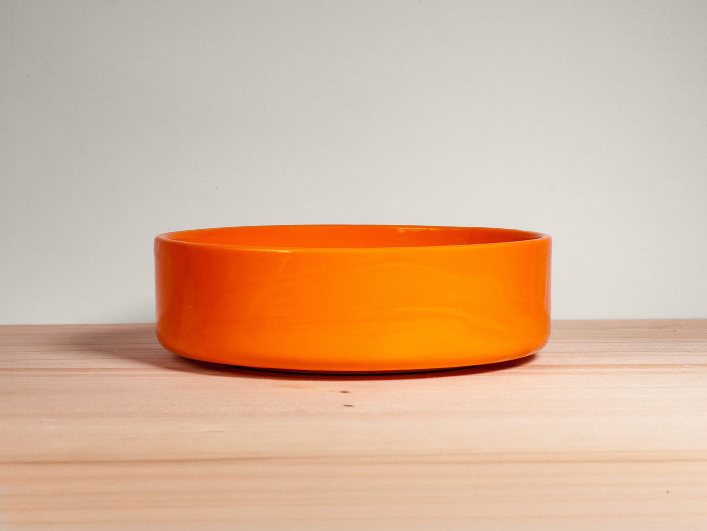 Flat Serving Bowl – Tangerine