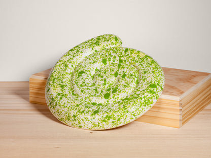 Spiral Trivet – Grass Green Splatter