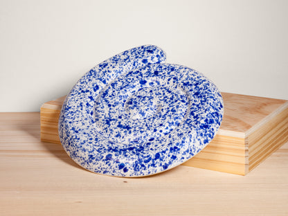 Spiral Trivet – Blue Splatter