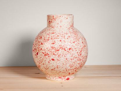 Large Orb Vase – Strawberry Splatter