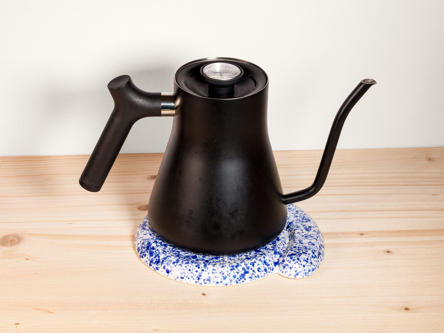 Spiral Trivet – Blue Splatter