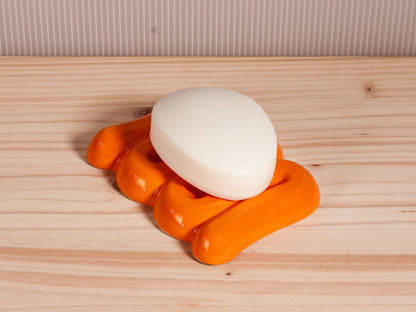 Squiggle Soap Tray – Tangerine