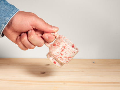 Espresso Mug – Stackable – Strawberry Splatter