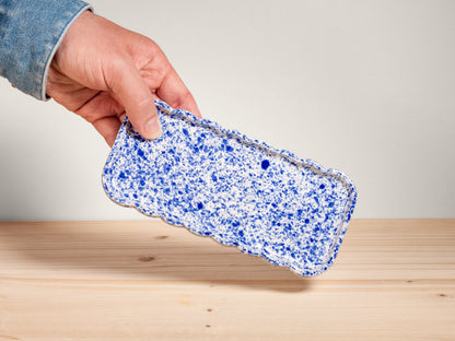 Wavy Tray – Blue Splatter