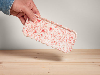 Wavy Tray – Strawberry Splatter