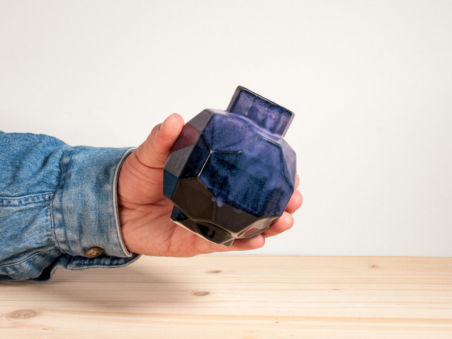 Small Geo Vase – Midnight