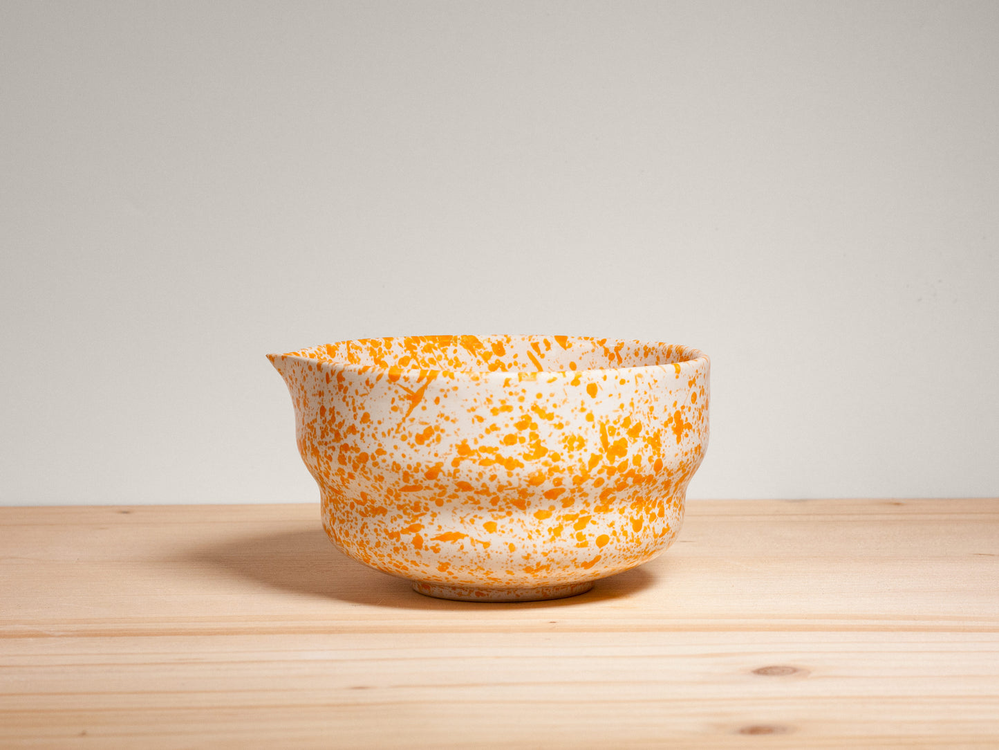 Matcha Bowl – Tangerine Splatter