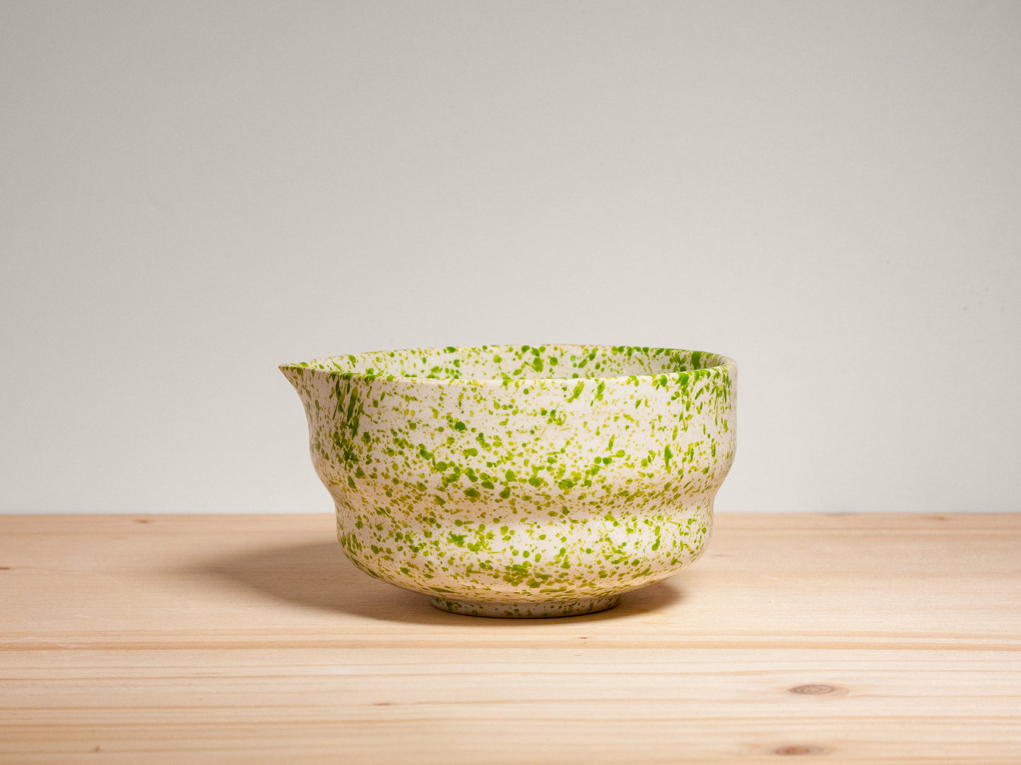Matcha Bowl – Grass Green Splatter