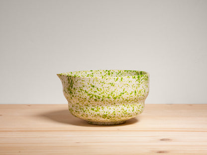 Matcha Bowl – Grass Green Splatter