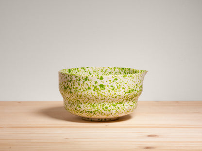 Matcha Bowl – Grass Green Splatter