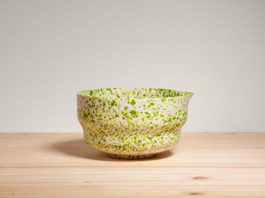 Matcha Bowl – Grass Green Splatter