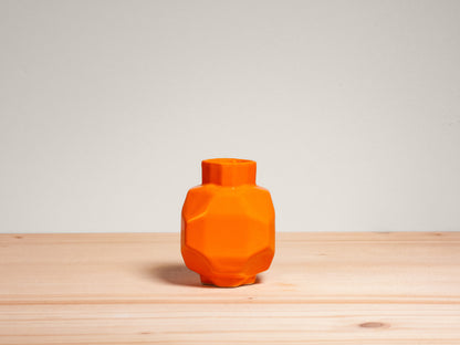Geo Mini Bud Vase – Tangerine