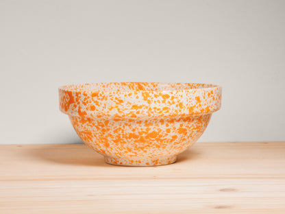 Soup Bowl – Tangerine Splatter