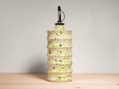 Oil Bottle Cruet  – Grass Green Splatter