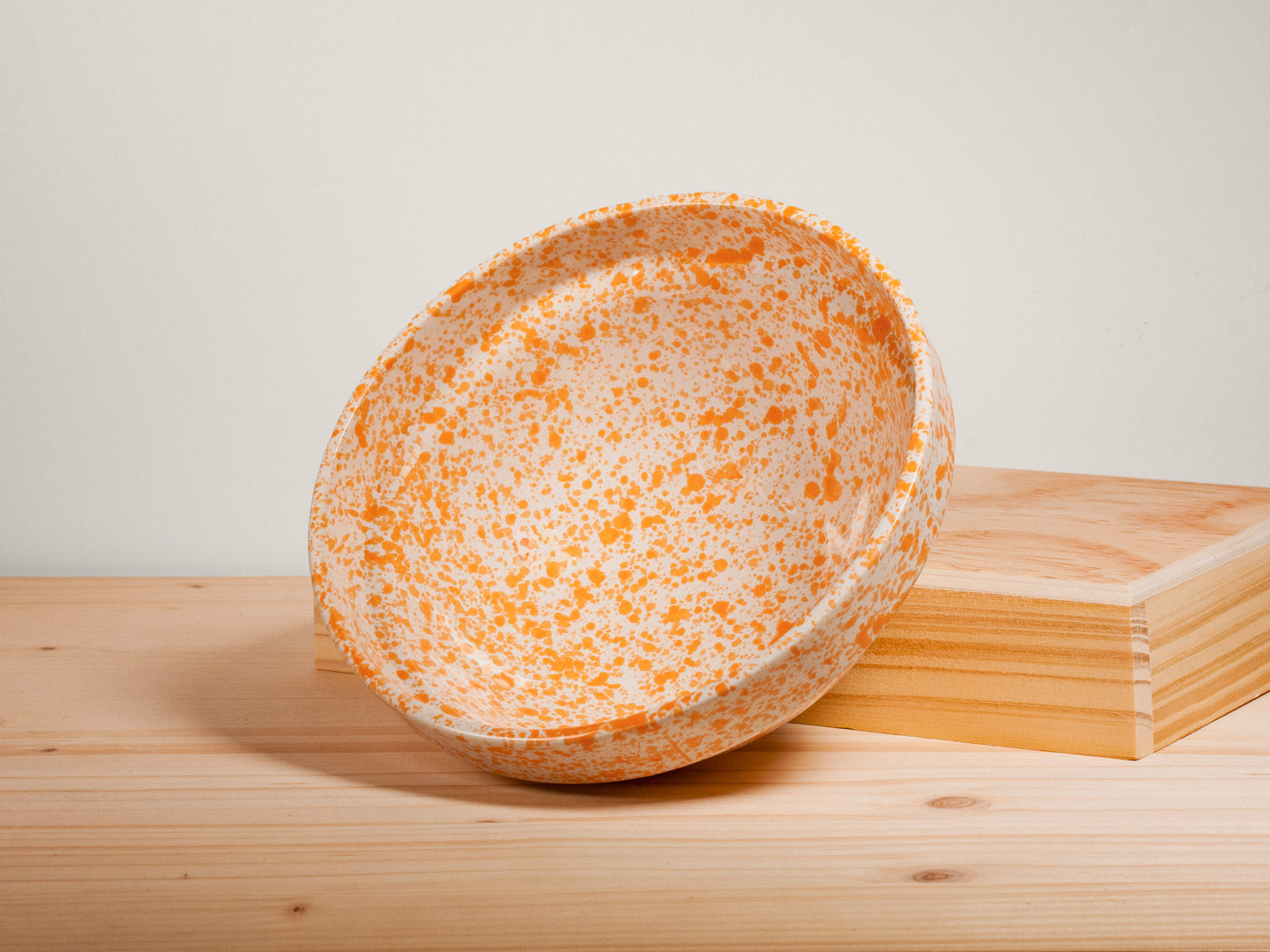 Soup Bowl – Tangerine Splatter