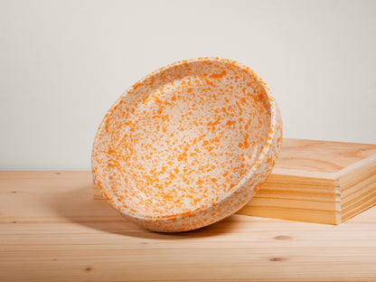 Soup Bowl – Tangerine Splatter