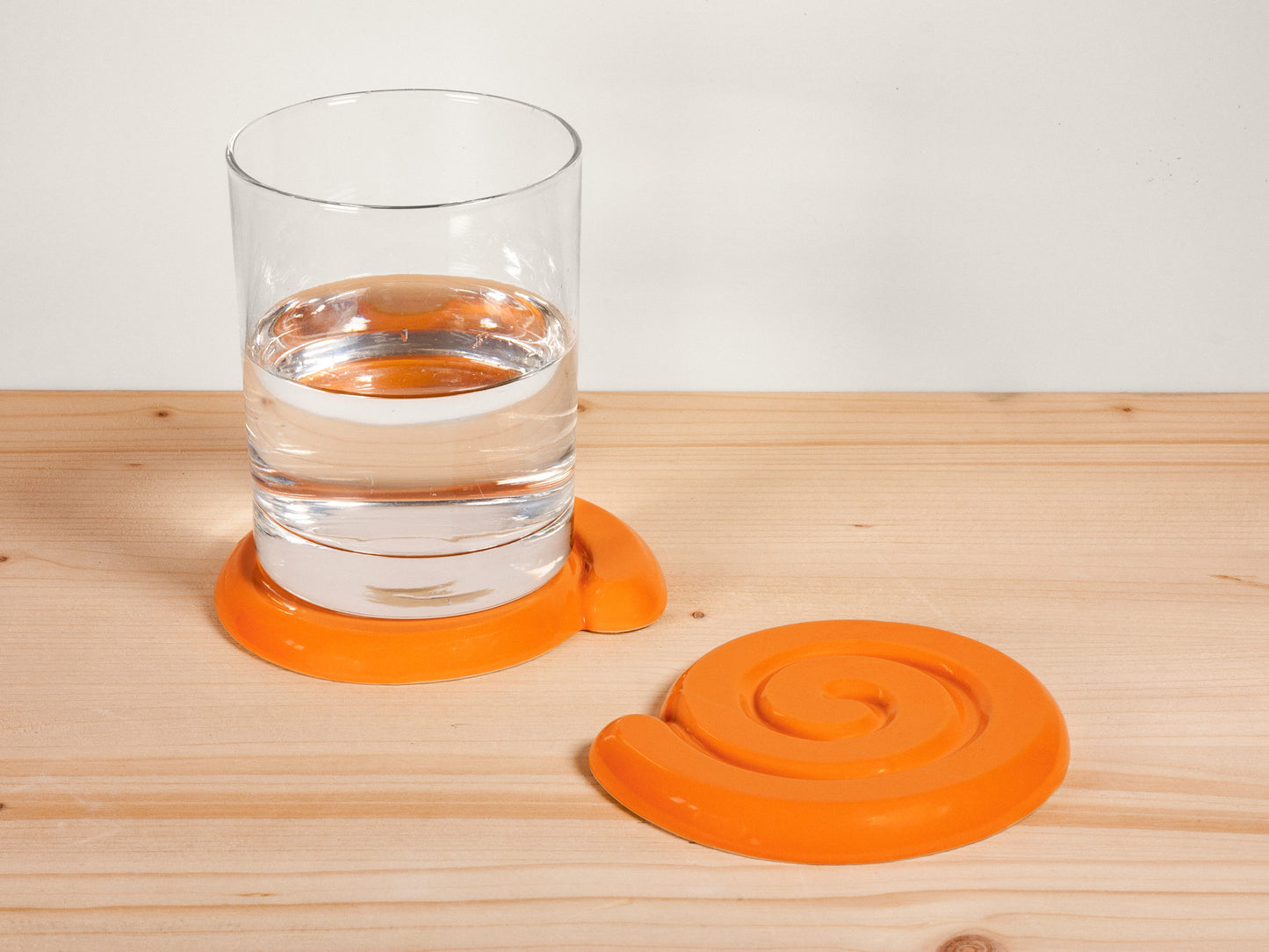 Spiral Coasters (Set of 2) – Tangerine