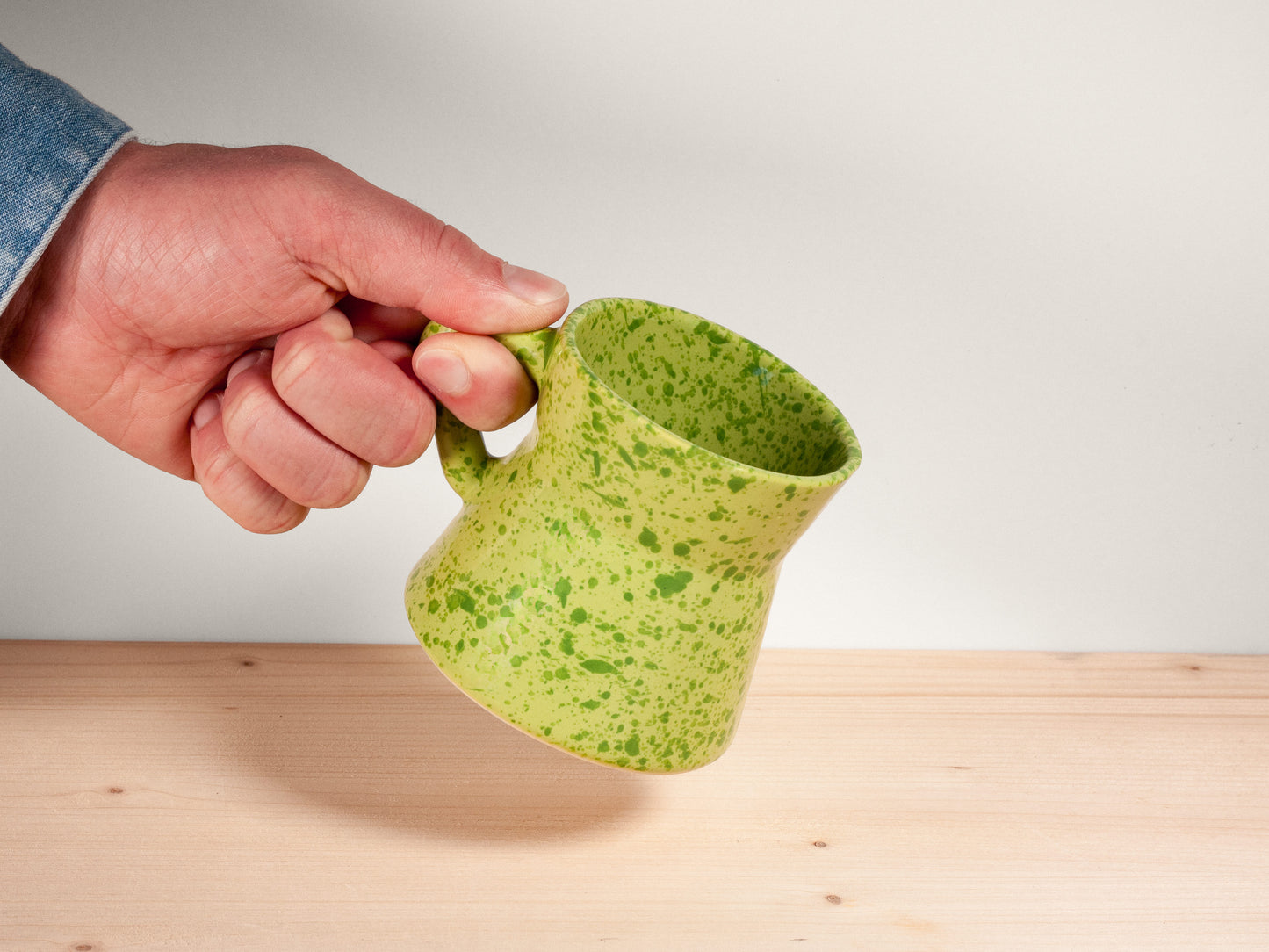 Diner Mug Triangle Handle – Pear