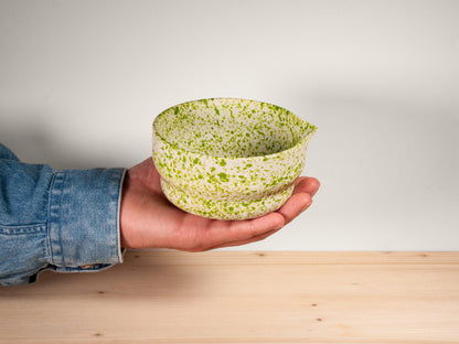 Matcha Bowl – Grass Green Splatter