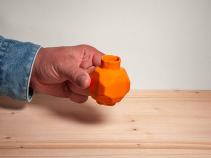 Geo Mini Bud Vase – Tangerine