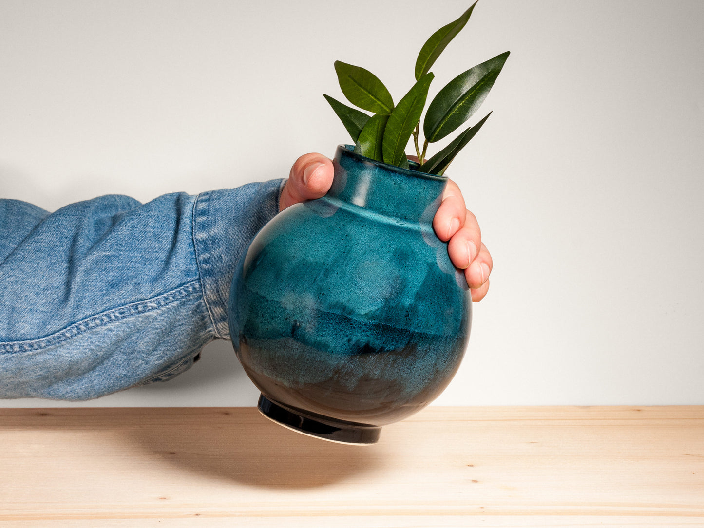 Large Orb Vase – Deep Sea
