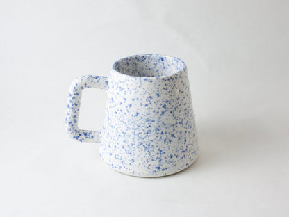 Mountain Mug Rectangle Handle – Blue Splatter