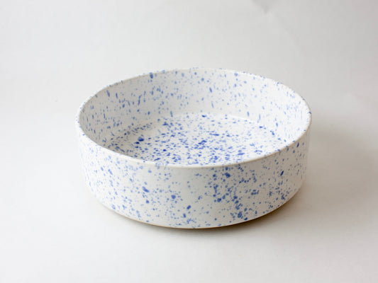 Small Serving Bowl – Blue Splatter