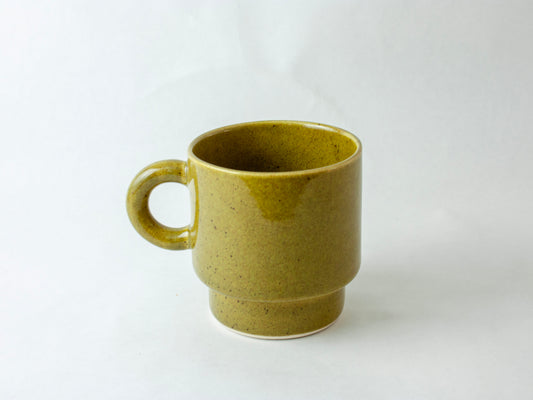 Stackable Mug Round Handle – Olive Speckle