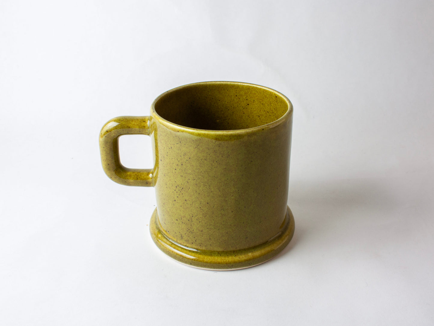 Flat Foot Mug Square Handle – Olive