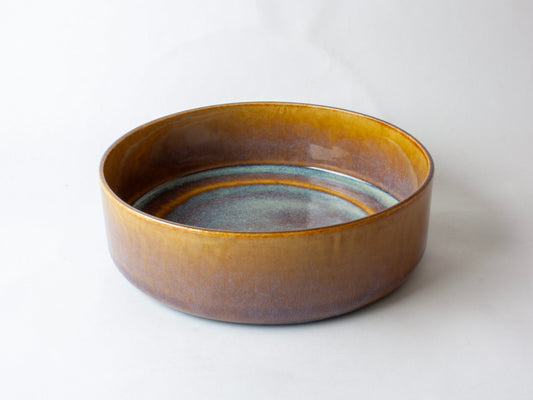 Flat Serving Bowl – Copper