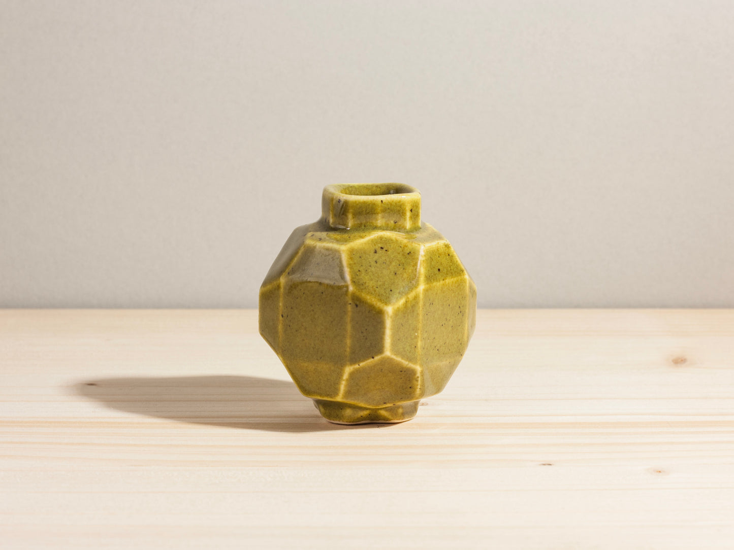 Geo Mini Bud Vase – Olive