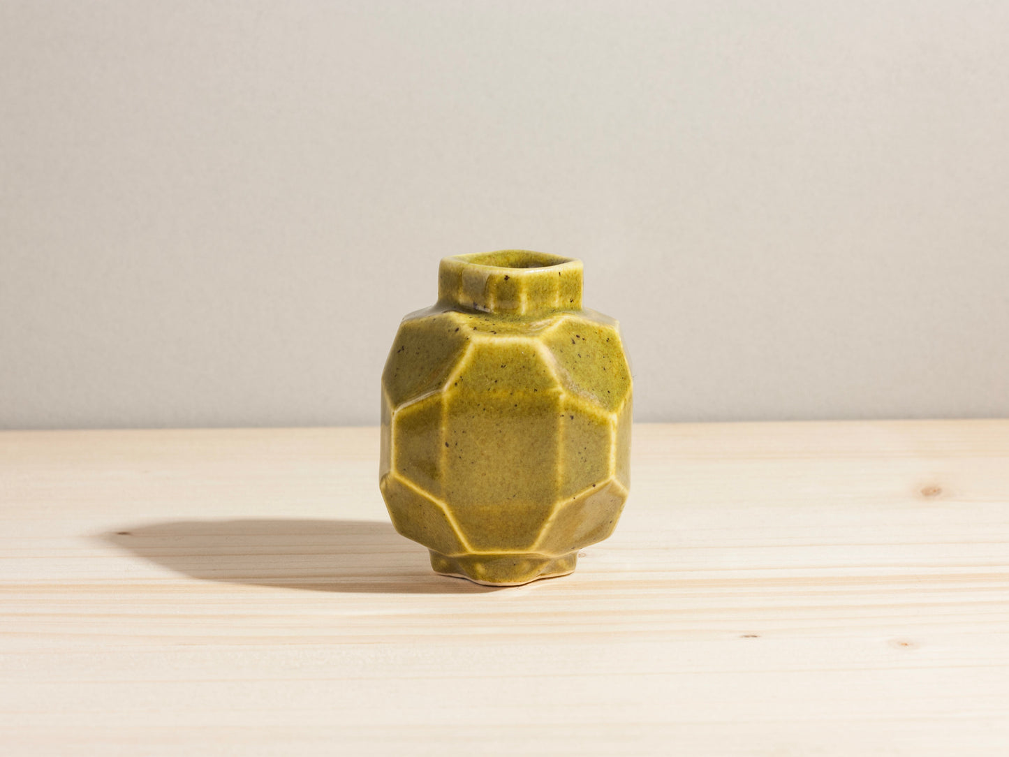 Geo Mini Bud Vase – Olive