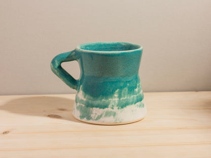 Diner Mug Triangle Handle – Brushed Turquoise