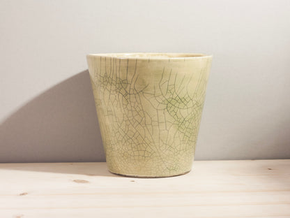 Flower Pot Planter – Pale Green Crackle