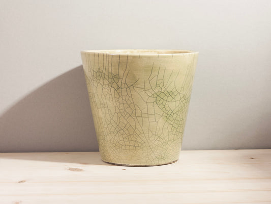 Flower Pot Planter – Pale Green Crackle