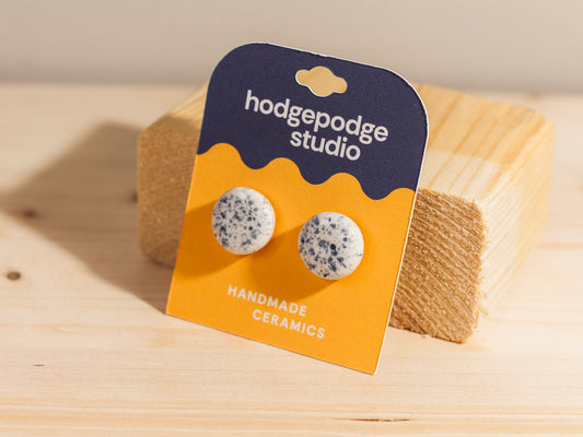 Chunky Studs – Circles – Blue Splatter