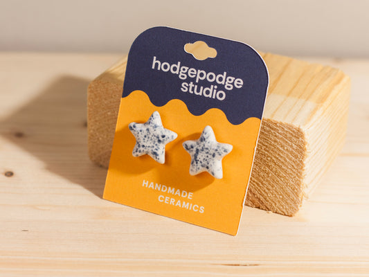 Chunky Studs – Stars – Blue Splatter
