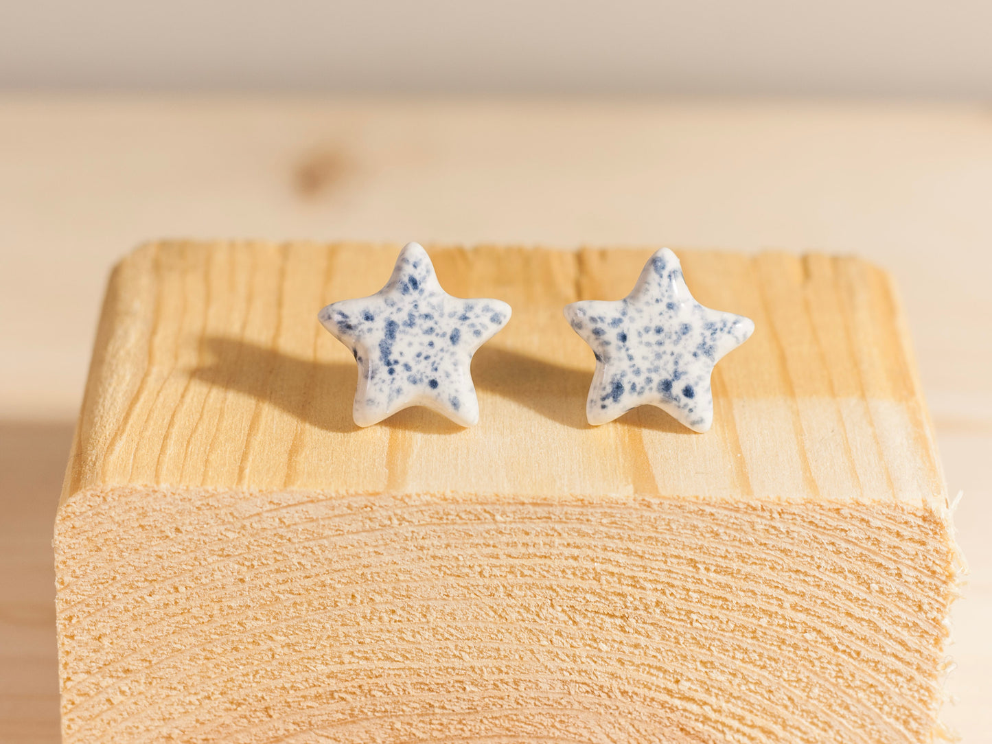 Chunky Studs – Stars – Blue Splatter