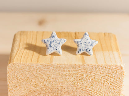 Chunky Studs – Stars – Blue Splatter